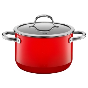 Set de oale Silit Passion Red 4 piese material Silargan compatibil cu inductia culoare rosie - Img 3