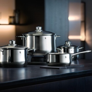 Set de Oale WMF Diadem Plus, 5 piese, inox Cromargan, cu capac din sticla - Img 6