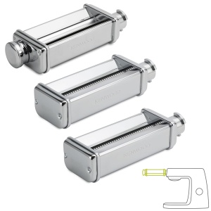 Set de Paste Kenwood MAX980ME, Accesorii pentru Mixer, Inox, Argintiu