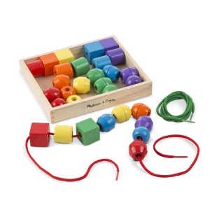 Set de Perle Melissa si Doug, Multicolor, pentru copii peste 3 ani