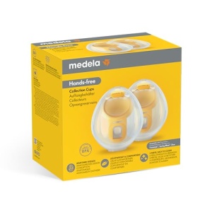 Set de pompe duble hands-free Medela - compatibil cu pompele de san electrice Freestyle Flex si Swing Maxi - 1 set de 2 cani - Img 2