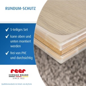 Set de protectie pentru colturi si margini reer, 4 colturile 2 m, transparent - Img 6