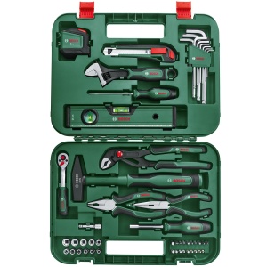 Set de scule de mana Bosch Advanced, 52 de bucati (set cu unelte de inalta calitate pentru bricolaj experimentat; durata lunga de viata; materiale de inalta calitate; design ergonomic) - Img 2