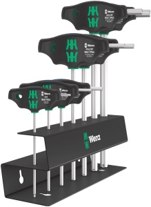 Set de surubelnite cu maner lateral Wera 4547 HF, 7 piese, negru