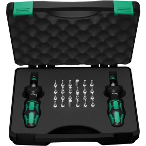 Set de surubelnite cu moment de torsiune Wera 744041, 26 piese, tehnologie Rapidaptor