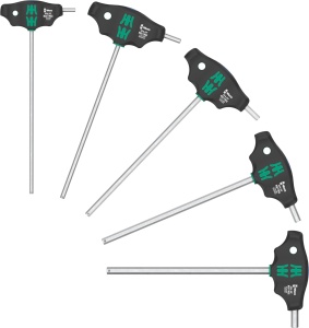 Set de surubelnite Wera 05136070001, 5 piese, cu maner ergonomic si lame lungi