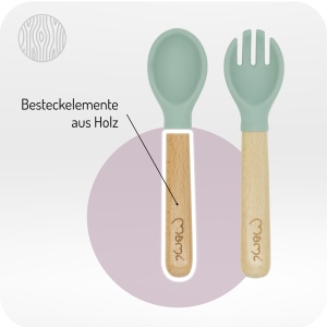 Set de Tacamuri si Vesela pentru Copii MoMi AMI, 6 piese, Silikon, 360 ml - Img 4