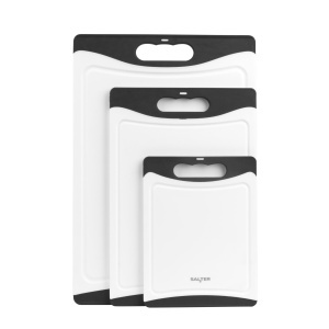 Set de tocatoare Salter, 3 piese, plastic, negrualb