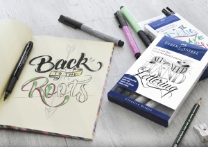 Set de tusche pentru lettering Faber-Castell, 9 piese, rezistent la apa - Img 3