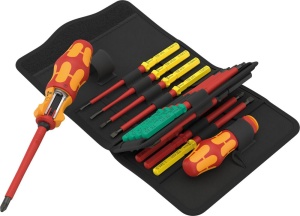 Set de unelte Wera Kraftform Kompakt VDE 17 piese, cu maner ergonomic si functii avansate