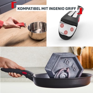 Set de Vase Tefal Ingenio Comfort Max, inox, compact, cu maner detasabil - Img 7