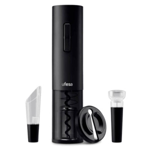 Set deschizator electric de sticle Ufesa EasyOpen, cu LED, USB, accesorii premium - Img 1