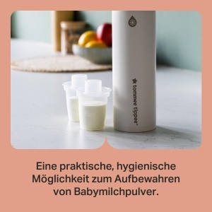Set dozatoare lapte praf Tommee Tippee 6 bucati design compact ideal pentru calatorii - Img 3