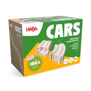 Set extensie HABA Cars 2011844001 - Elemente mari usor de conectat din materiale reciclate - Img 9