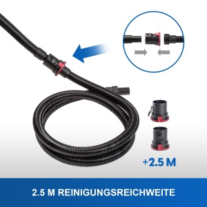 Set extensie pentru aspirator Vacmaster 35 mm, 2,5 m, tub EVA flexibil - Img 2