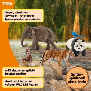Set Figurine Dschungel - Schleich WILD Life 77588, 5 Piese, pentru Copii de la 3 Ani - Img 4