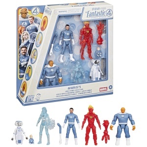 Set Figurine Marvel Fantastic Four cu 6 Figuri, Mister Fantastic, Invisible Woman, Human Torch, The Thing - Img 4