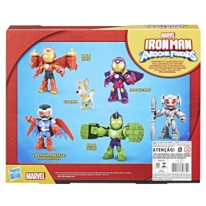 Set figurine Marvel Iron Man si prietenii sai, 6 supereroi, accesorii incluse - Img 6