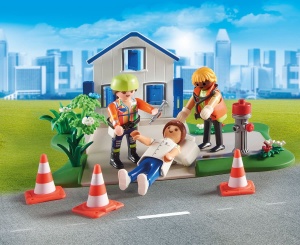 Set Figurine PLAYMOBIL My Figures 70980 Misiune de Salvare, 120 piese, 6 figurine - Img 5