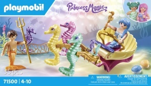 Set Figurine PLAYMOBIL Princess Magic 71500 cu Seepferdchen si Dekomuscheln - Img 3
