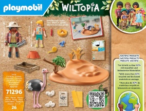 Set Figurine PLAYMOBIL Wiltopia 71296 - Tierschutz, 26 piese, pentru copii 4 - Img 5