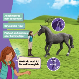 Set Figurine Schleich HORSE CLUB - Lisa si Storm, 6 piese, pentru copii de la 5 ani - Img 4