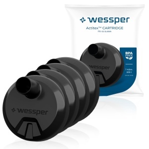 Set filtre apa Wessper Actitex compatibile cu sticle Aquaphor City BPA-free 4 buc