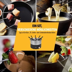 Set Fondue Tristar FO-1110, 1.5 L, 2-in-1, Inox, PFAS-fri - Img 3