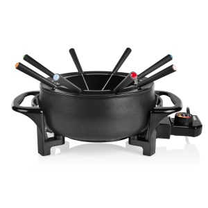 Set fondue Tristar pentru pana la 8 persoane, capacitate de 1,5 litri, inclusiv furculite din otel inoxidabil, 1000 wati, FO-1107 - Img 1