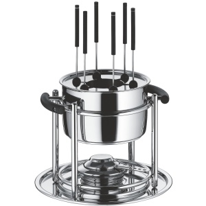 Set Fondue WMF Allegro 11 piese pentru 6 persoane, Cromargan