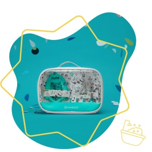 Set ingrijire bebe Badabulle Baby Splash 7 piese Transparent Compact - Img 2