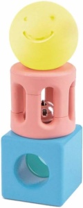 Set Jucarii Hape Geometric Rattle - Dezvoltare Senzoriala si Motorie pentru Bebelusi 0 Luni - Img 4
