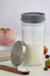 Set Kefir Kilner, 500 ml, cu capac din otel inoxidabil si accesorii - Img 2