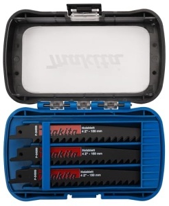 Set lame fierastrau sabie Makita P-81278, 27 piese, pentru lemn, grosime 8-100 mm - Img 2
