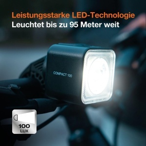 Set Lampa Bicicleta OSRAM LEDsBIKE COMPACT 100, 100 Lux, cu Bremslicht, USB-C - Img 8