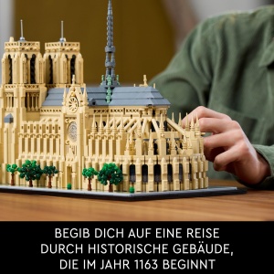 Set LEGO Architecture Notre-Dame de Paris, 4383 piese, model detaliat pentru adulti - Img 3