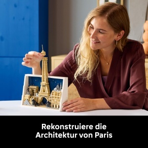 Set LEGO Architecture Paris Stadt der Liebe 21064, 958 piese, decoratiune 3D - Img 3