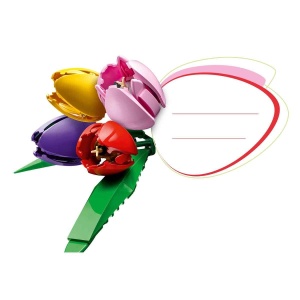 Set LEGO Botanicals Buchet de Lalele 11501 - 14 Lalele Colorate, DIY Decoratiune - Img 7