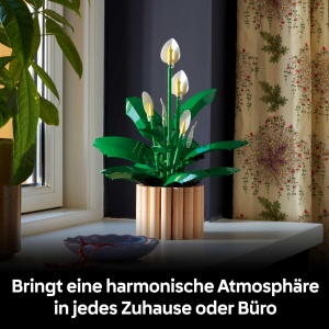 Set LEGO Botanicals Friedenslilie 11504, 474 piese, decoratiune interioara - Img 6