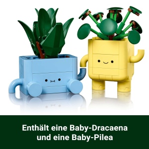 Set LEGO Botanicals Frohliche Pflanzen 10349 - 2 plante artificiale, 2 ghivece colorate - Img 4