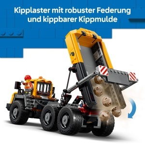 Set LEGO City - Camion basculant si incarcator cu 3 figurine, 1132 piese - Img 4
