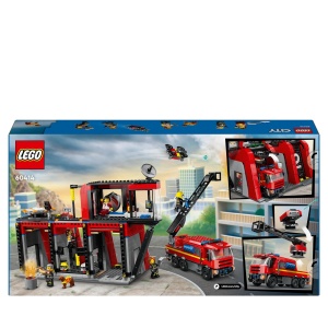 Set LEGO City Statia de Pompieri cu Vehicul cu Scala si Drone, 843 Piese - Img 11