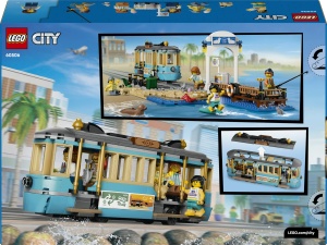 Set LEGO City Tramvai Clasic de Plaja 60506 cu 693 Piese, 5 Figurine - Img 10