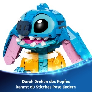 Set LEGO Disney Stitch 43249, Figurina cu Eiswaffel si Floare, 730 Piese - Img 4