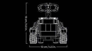 Set LEGO Disney WALL-E si EVE, 811 piese, figurine detaliate - Img 8