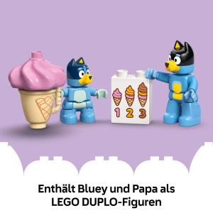 Set LEGO DUPLO Bluey 10458 Eisdiele cu masina si 2 figurine pentru copii 2 ani - Img 6