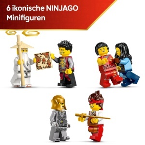 Set LEGO NINJAGO 15 ani - Patru-Arme Forja, 1259 piese, 6 minifigurine - Img 6