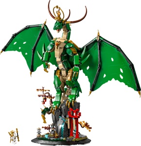 Set LEGO Ninjago - Dragonul Pazitor 71847, 1650 piese, 48 cm inaltime - Img 11