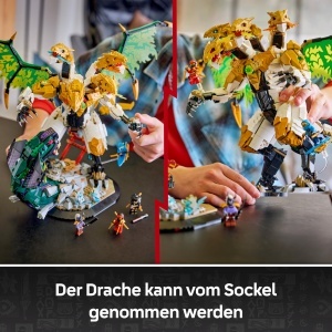 Set LEGO NINJAGO Duell cu Ultradrachen 71872 - 2178 piese, 4 figurine, dragon mobil - Img 5