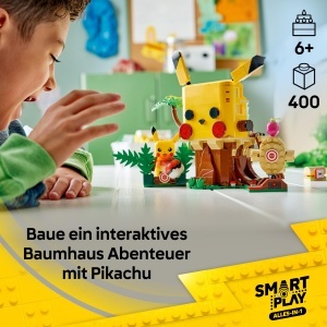 Set LEGO Pokemon SMART Play Pikachu - 400 piese, interactiv, pentru copii de la 6 ani - Img 2